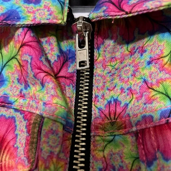 NWOT Dolls Kill | 24HRS | Denim Zip Up Vest Top | S - Picture 3 of 10